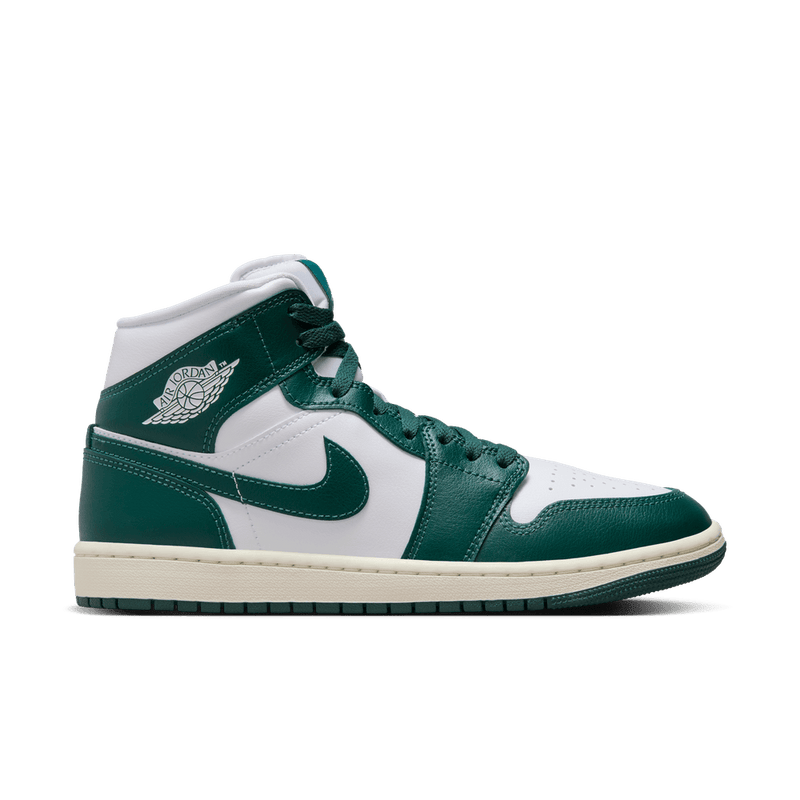Air Jordan 1 Mid Women's Shoes 'White/Oxidized Green'