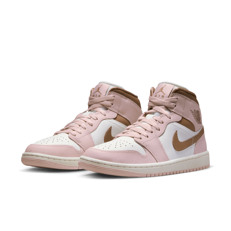 Air Jordan 1 Mid WMNS Lifestyle Shoes 'Oxford/Archaeo Brown'