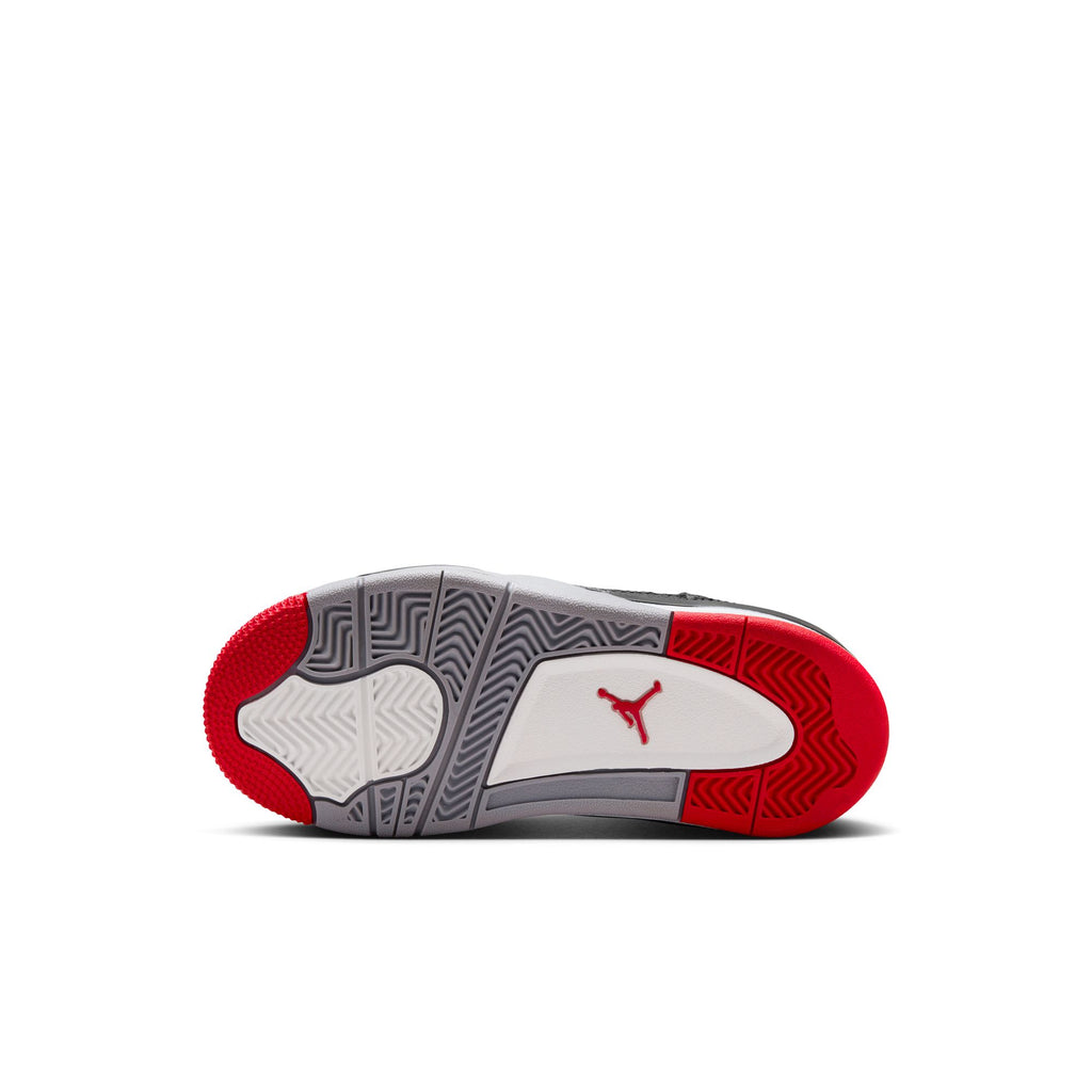 Jordan 4 Retro Little Kids' Shoes (PS) 'Black/Fire Red'