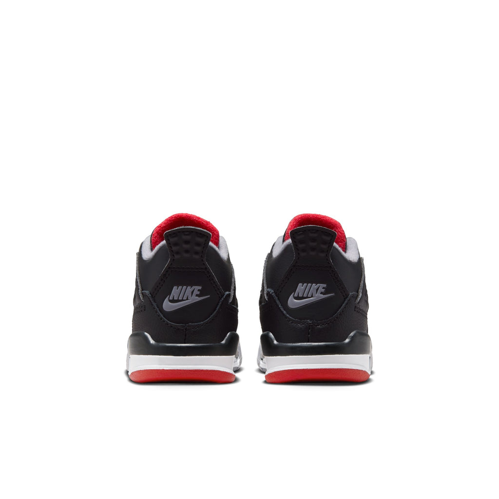 Jordan 4 Retro Baby/Toddler Shoes (TD) 'Black/Fire Red'