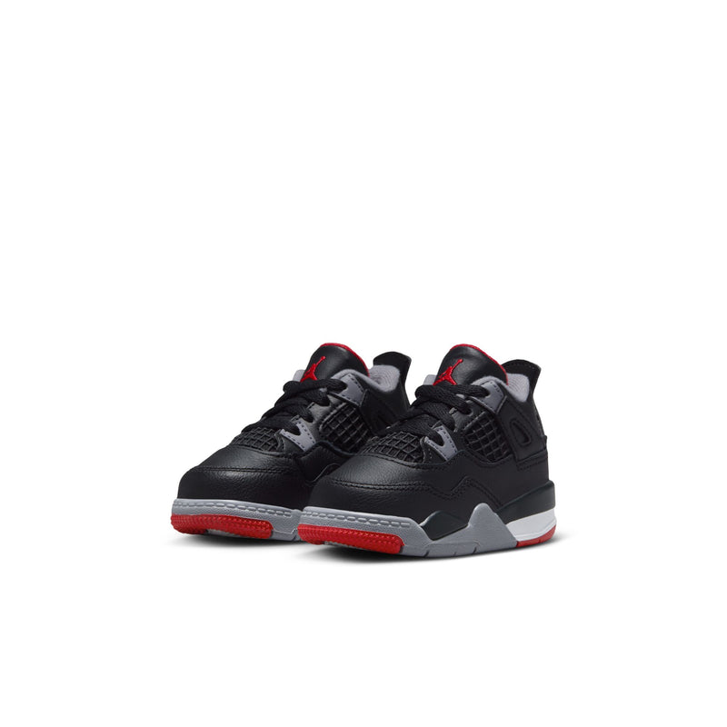 Jordan 4 Retro Baby/Toddler Shoes (TD) 'Black/Fire Red'