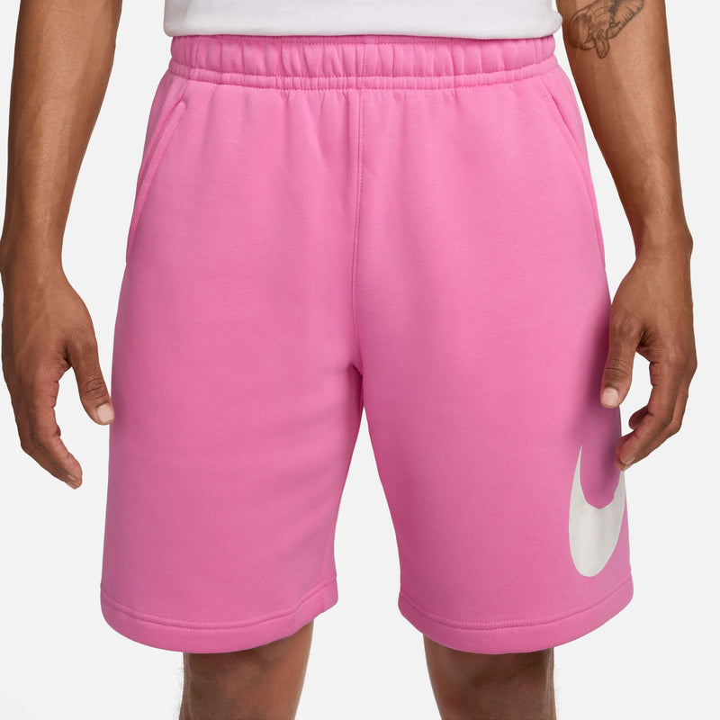 Nike Sportswear Club Men's Graphic Shorts 'Pink/White'