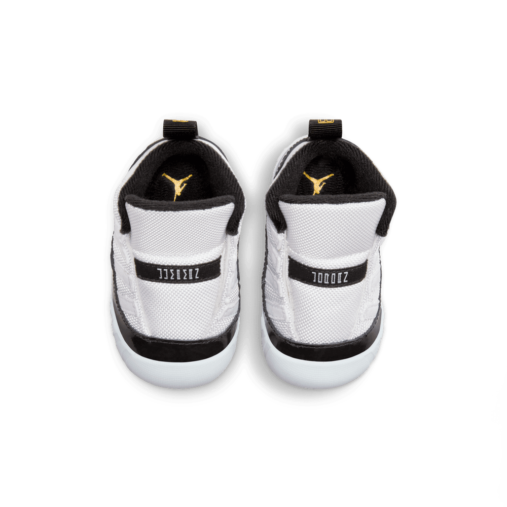 Jordan 11 Crib Bootie 'White/Black/Gold'