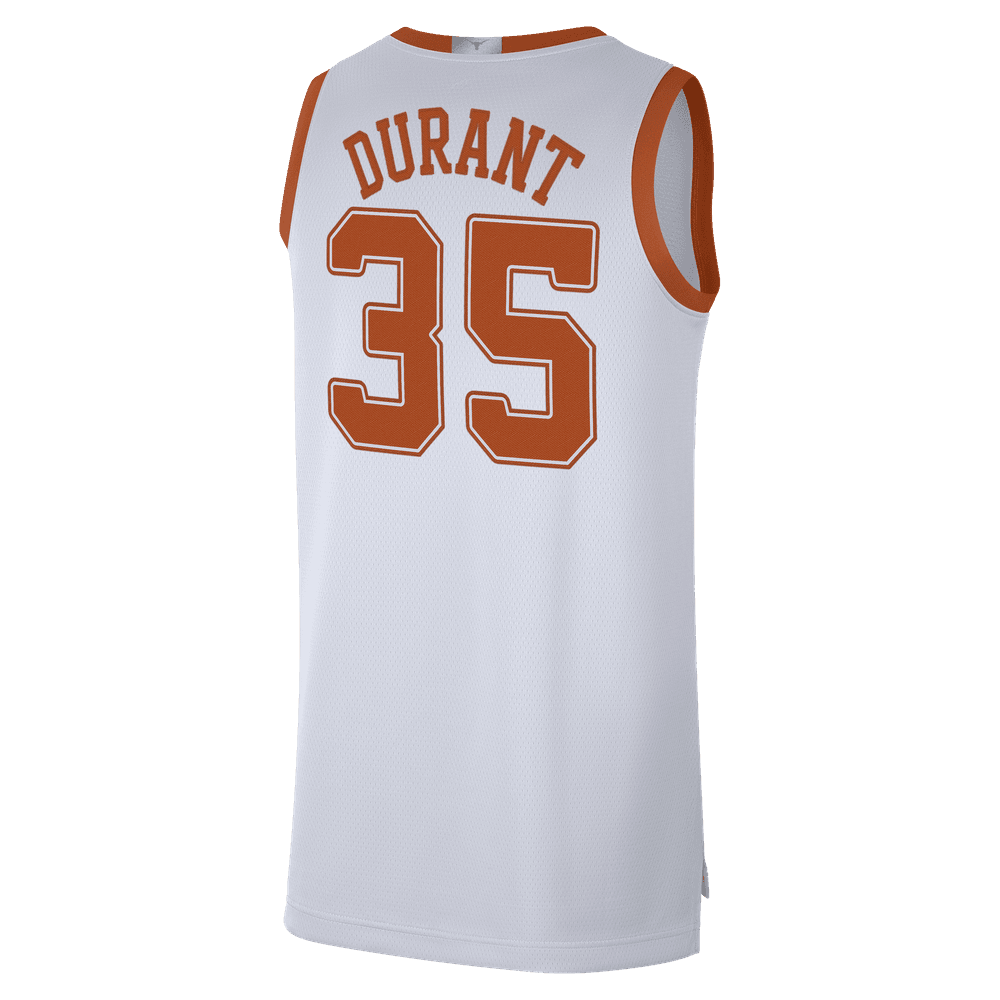 Kevin Durant Nike College Texas Men's Limited Basketball Jersey 'White/Orange'