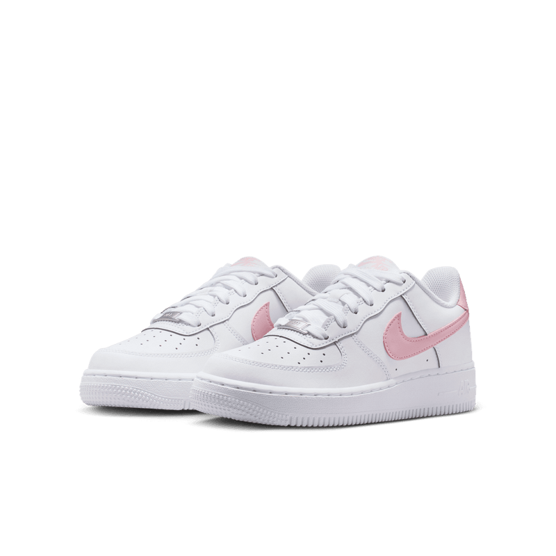 Nike Air Force 1 Big Kids' Shoes1 (GS) 'White/Soft Pink'