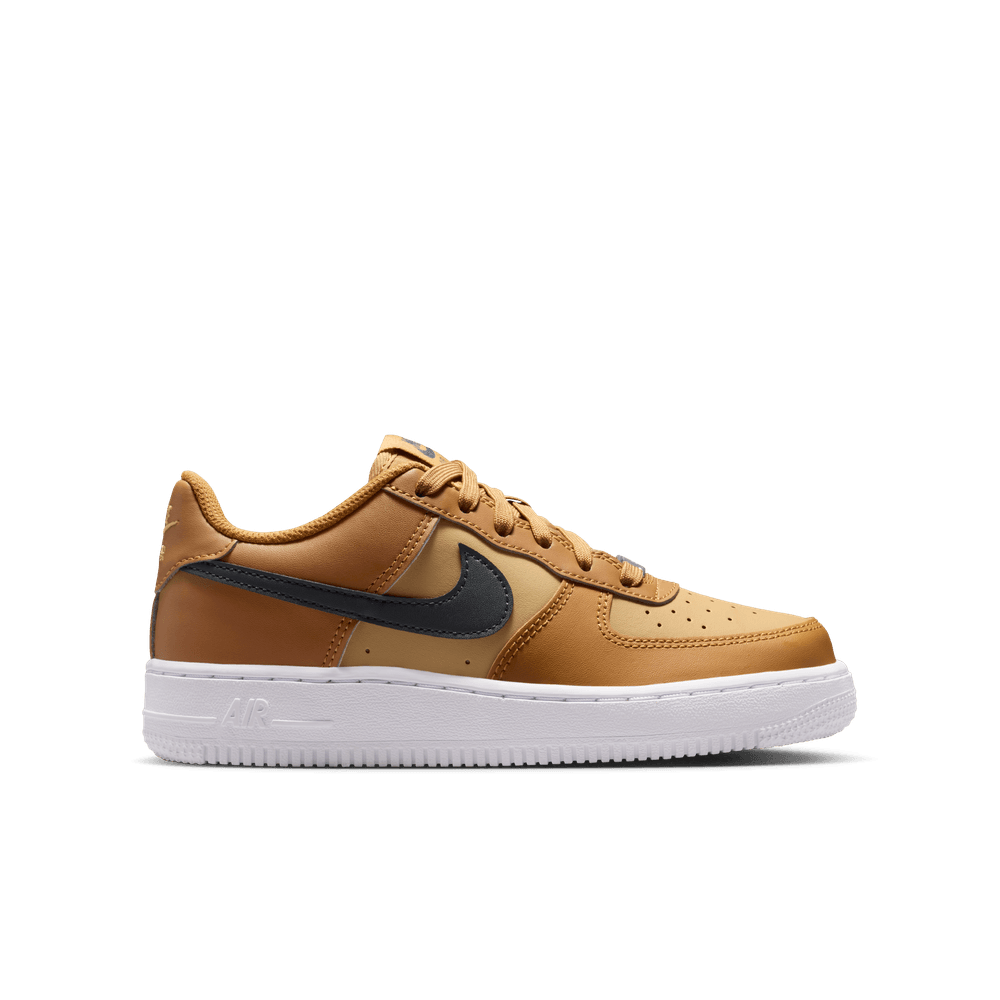Nike Air Force 1 Big Kids' Shoes (GS) 'Wheat/Anthracite/Gold'