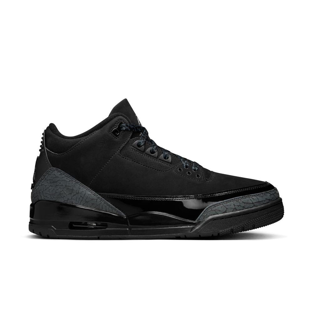 Air Jordan 3 Retro Men's Shoes 'Black Cat' 'Black/Charcoal/White'