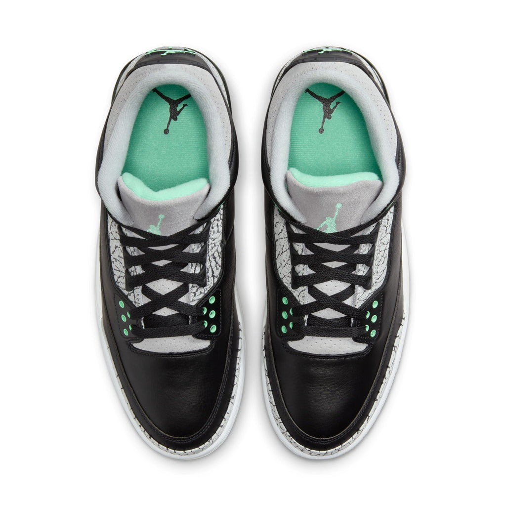 Air Jordan 3 Retro "Green Glow" Men's Shoes 'Black/Green/Grey'