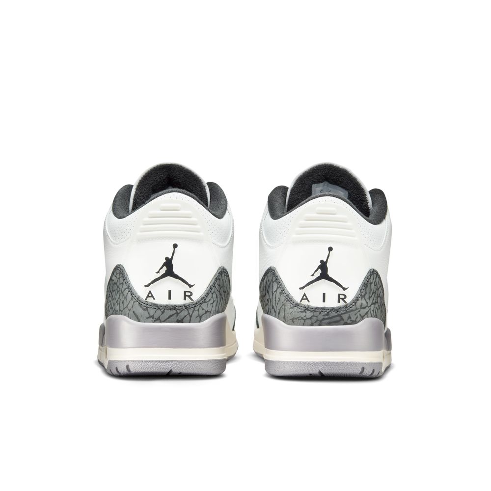 Air Jordan 3 Retro "Cement Grey" Men's Shoes 'White/Red/Cement Grey'