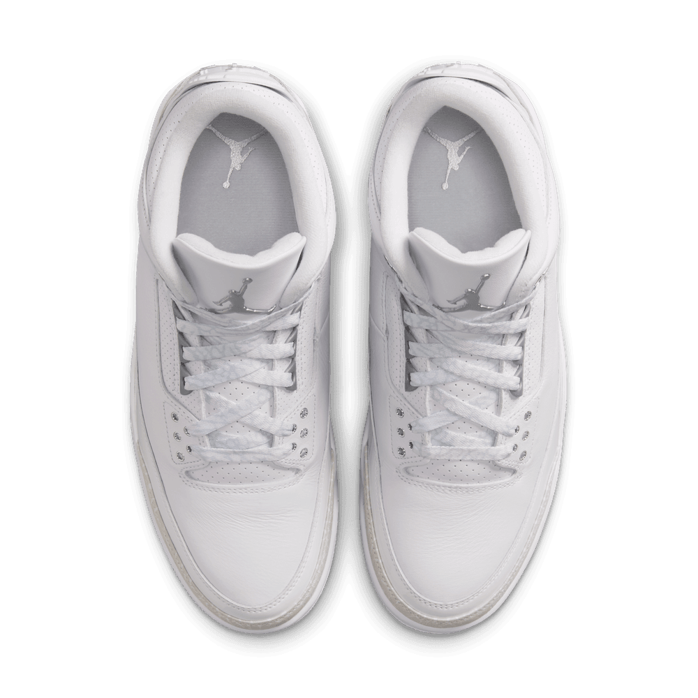 Air Jordan 3 Retro "Pure Money" Men's Shoes 'White/Silver'
