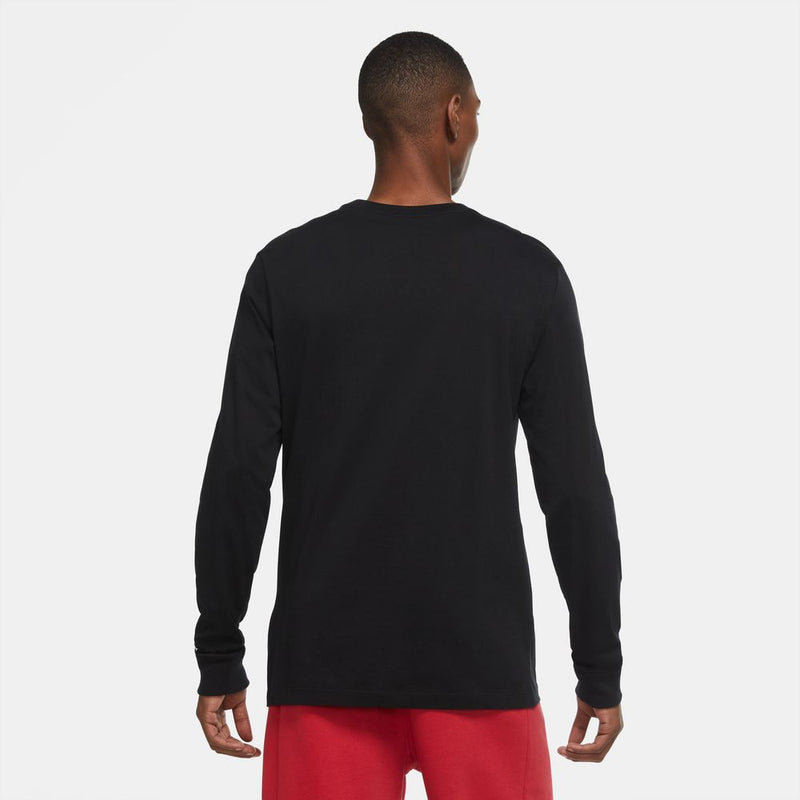 Jordan Jumpman Chimney Men's Long-Sleeve T-Shirt 'Black/White'