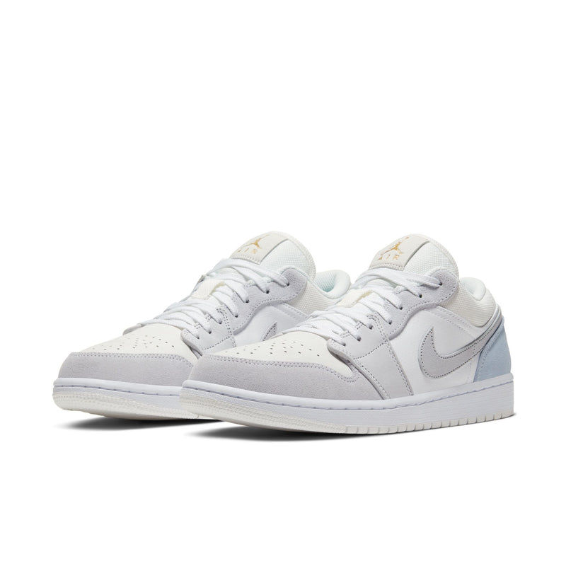 Air Jordan 1 Low Men's Shoes 'White/Sky Grey/Grey'