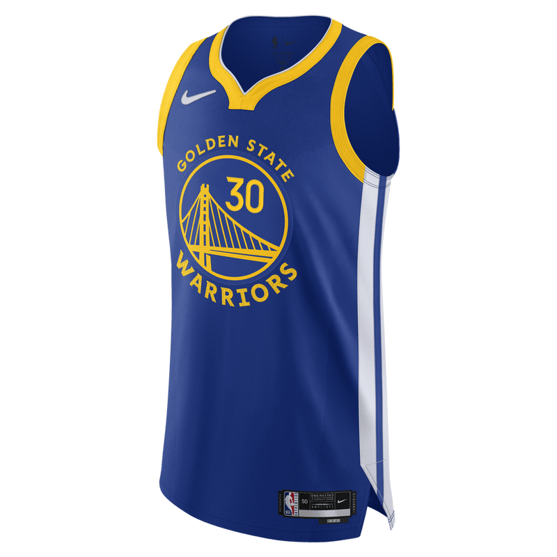 Stephen Curry Warriors Icon Edition 2020 Nike NBA Authentic Jersey 'Rush Blue'