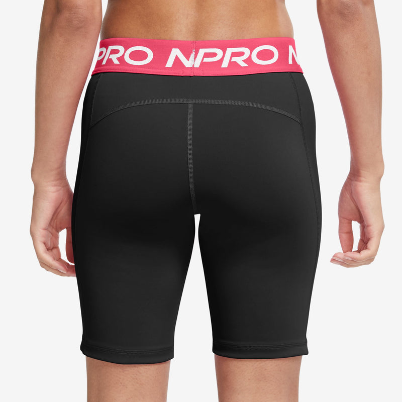 Nike Pro 365 Women's 8" Shorts 'Black/Aster Pink/White'