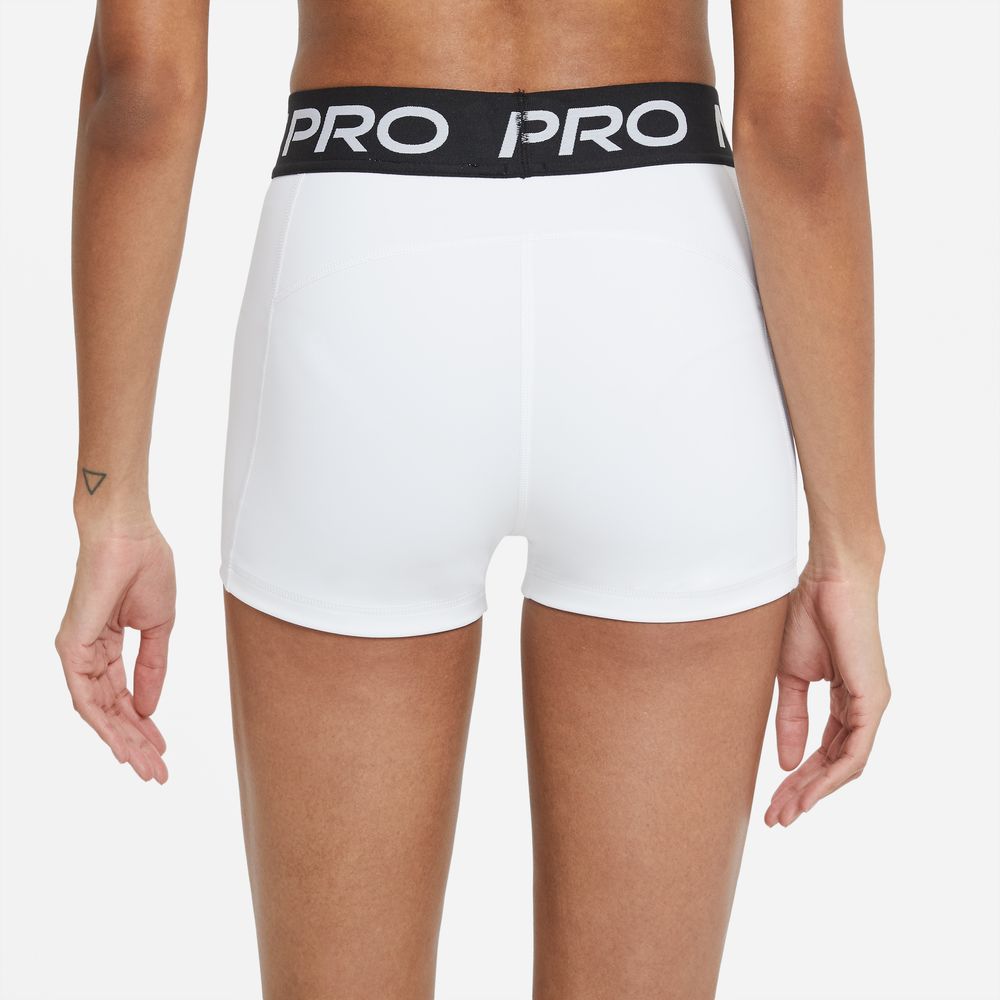 Nike Pro Women's 3" Shorts 'White/Black'