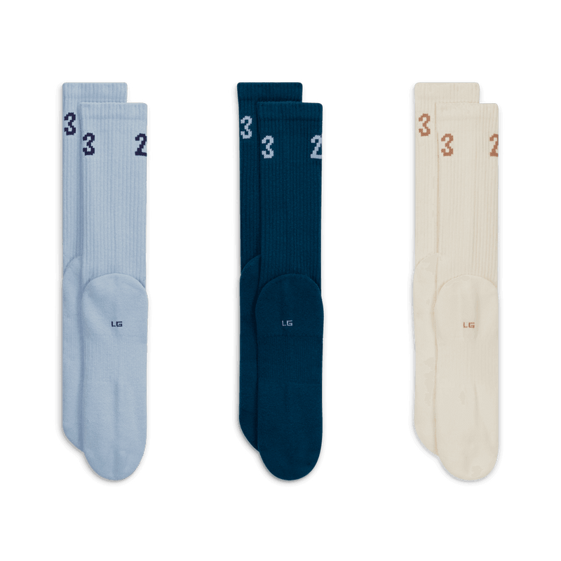 Jordan Essentials Crew Socks (3 Pairs) 'Multi Color'