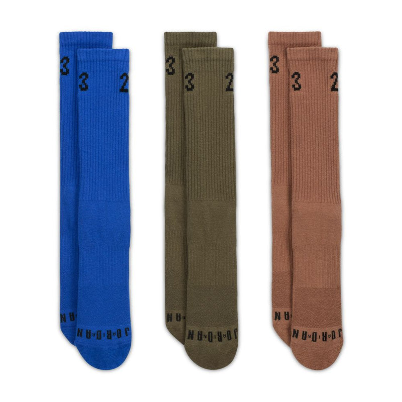 Jordan Essentials Crew Socks (3 Pairs) 'Multi'