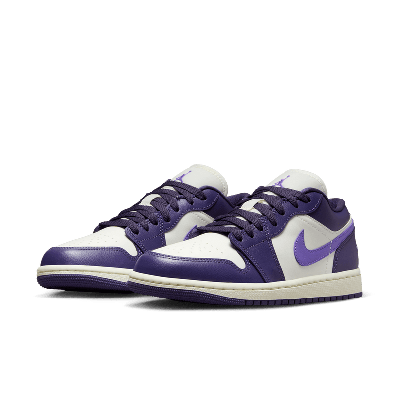 Air Jordan 1 Low Women's Shoes 'Purple/Grape/White'