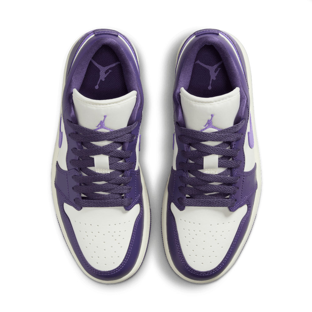 Air Jordan 1 Low Women's Shoes 'Purple/Grape/White'