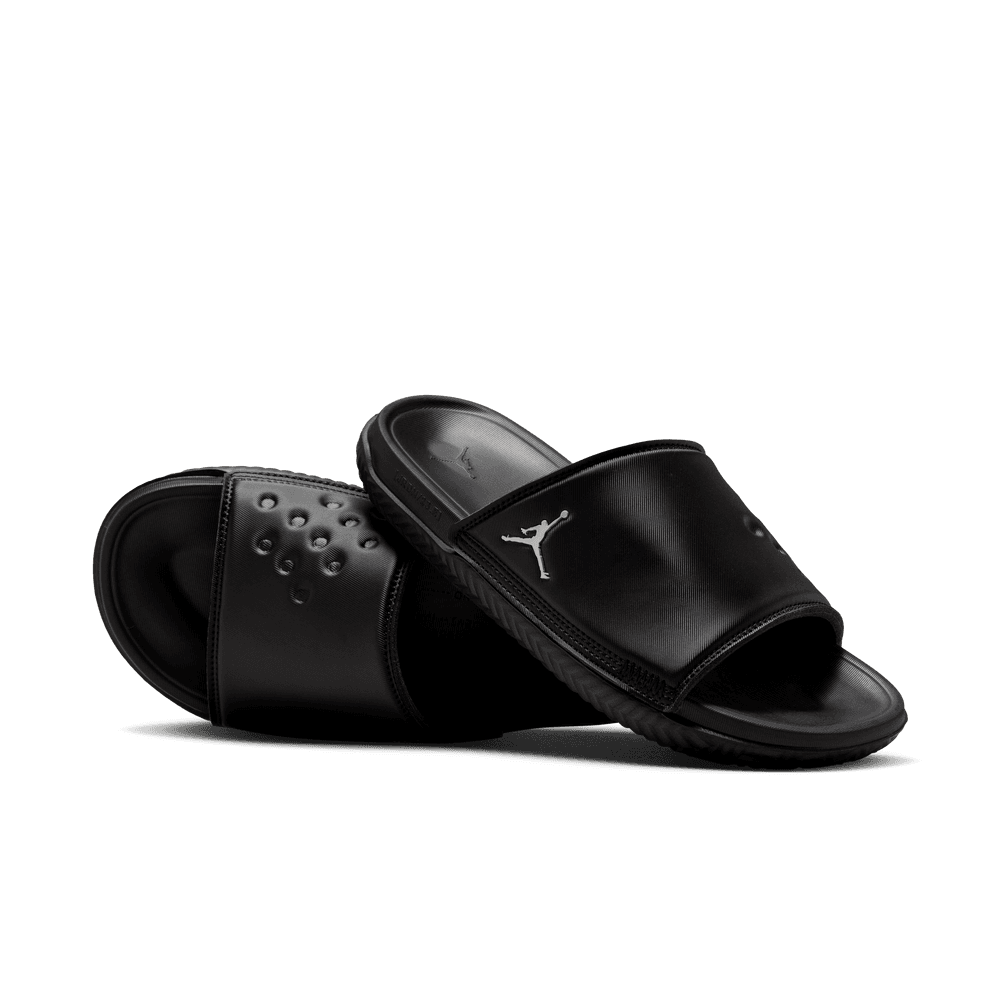 Jordan Play Men s Slides Black Silver Bouncewear
