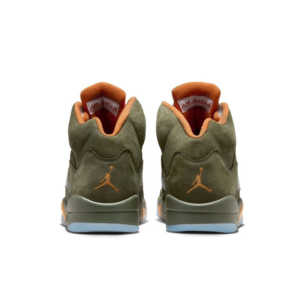 Air Jordan 5 Retro Men's Shoes 'Olive/Orange'