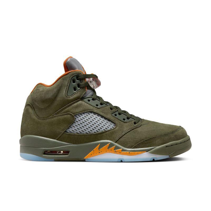 Air Jordan 5 Retro Men's Shoes 'Olive/Orange'