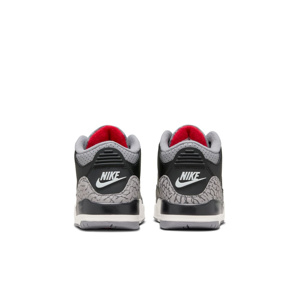 Jordan 3 Retro "Black Cement" Little Kids' Shoes (PS) 'Black/Fire/Cement'