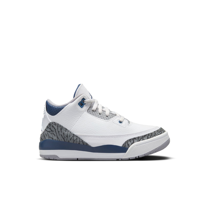Jordan 3 Retro Little Kids' Shoes (PS) 'White/Navy/Cement'