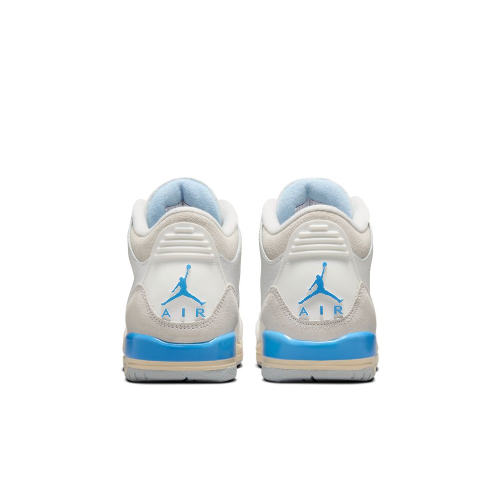 Air Jordan 3 Retro "Lucky Shorts" Big Kids' Shoes (GS) 'Summit White/Hydrogen Blue'