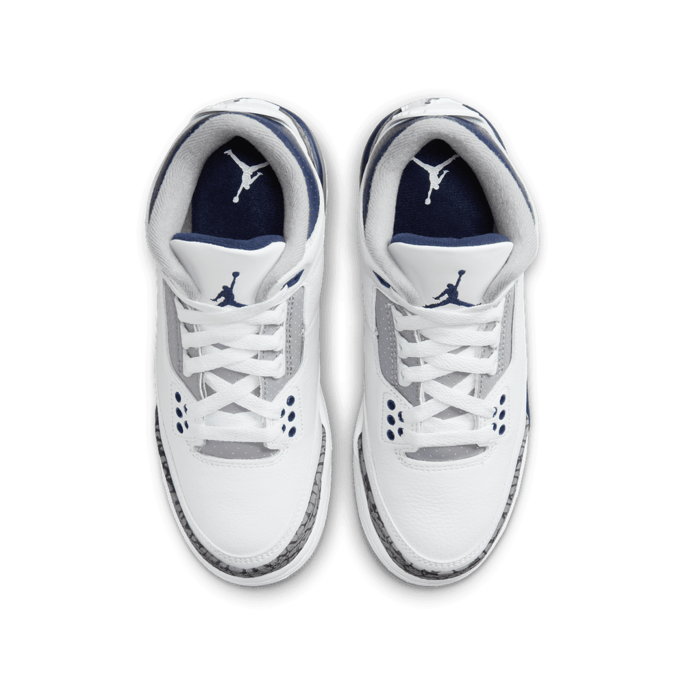Air Jordan 3 Retro (GS) 'White/Midnight Navy/Cement'