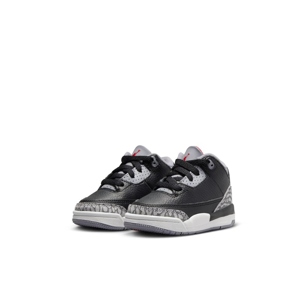 Jordan 3 Retro "Black Cement" Baby/Toddler Shoes (TD) 'Black/Red/Cement'