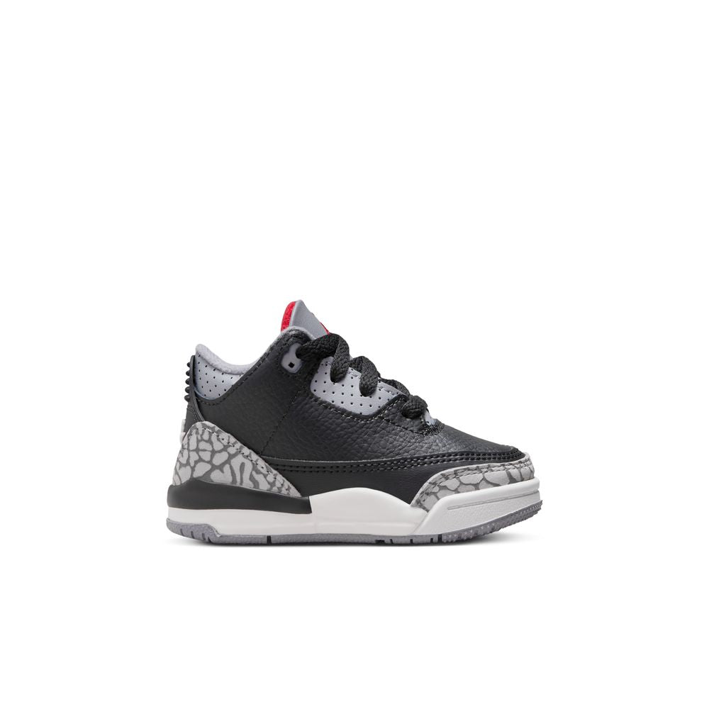 Jordan 3 Retro "Black Cement" Baby/Toddler Shoes (TD) 'Black/Red/Cement'