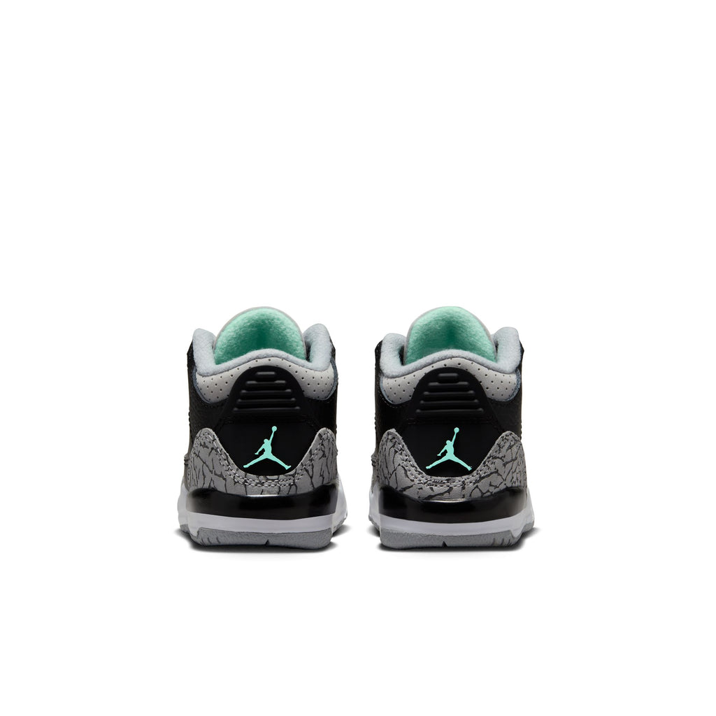 Jordan 3 Retro "Green Glow" Baby/Toddler Shoes (TD) 'Black/Green Glow/White'