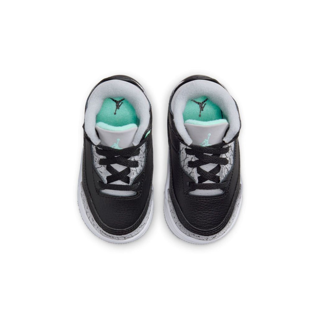 Jordan 3 Retro "Green Glow" Baby/Toddler Shoes (TD) 'Black/Green Glow/White'