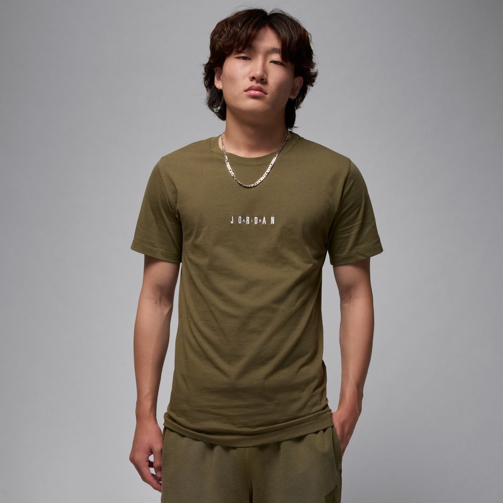 Jordan Air Men's T-Shirt 'Olive/White'