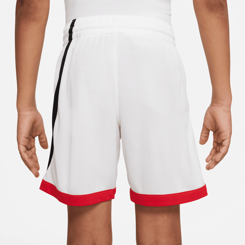 Nike Dri-FIT Big Kids' (Boys') Basketball Shorts 'White/Red/Black'