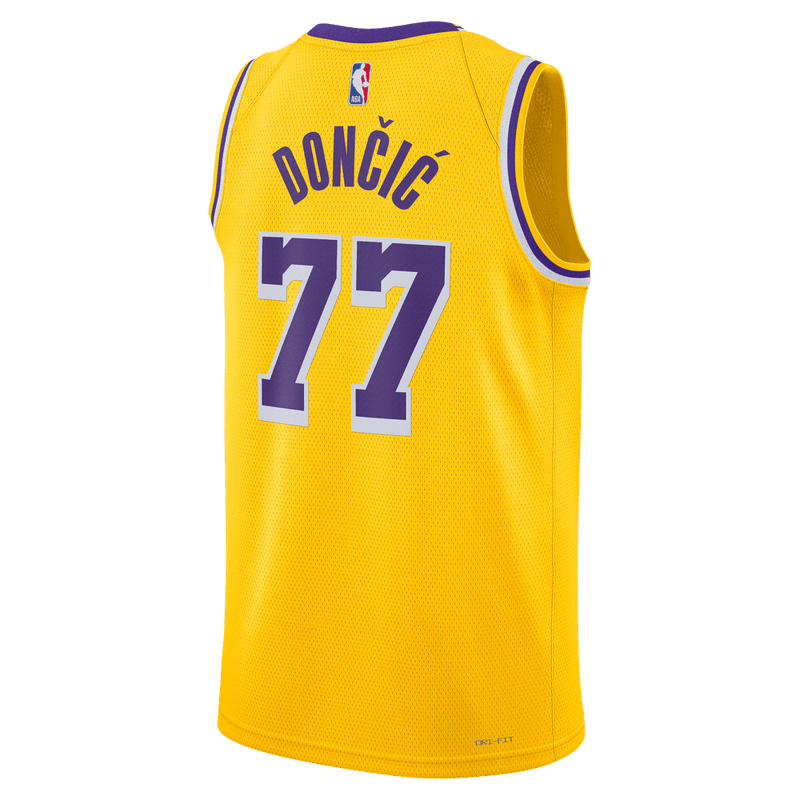 Luka Doncic Los Angeles Lakers Icon Edition 2022/23 Men's Nike Dri-FIT NBA Swingman Jersey 'Amarillo'