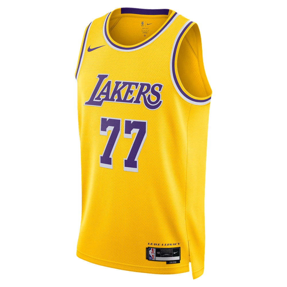 Luka Doncic Los Angeles Lakers Icon Edition 2022/23 Men's Nike Dri-FIT NBA Swingman Jersey 'Amarillo'
