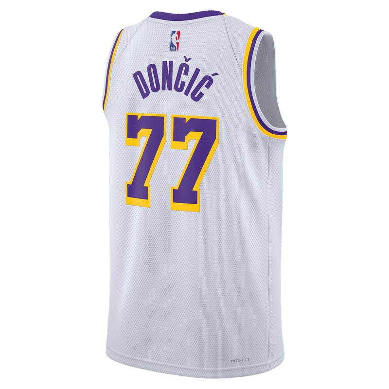 Luka Doncic Los Angeles Lakers Association Edition 2022/23 Men's Nike Dri-FIT NBA Swingman Jersey 'White'