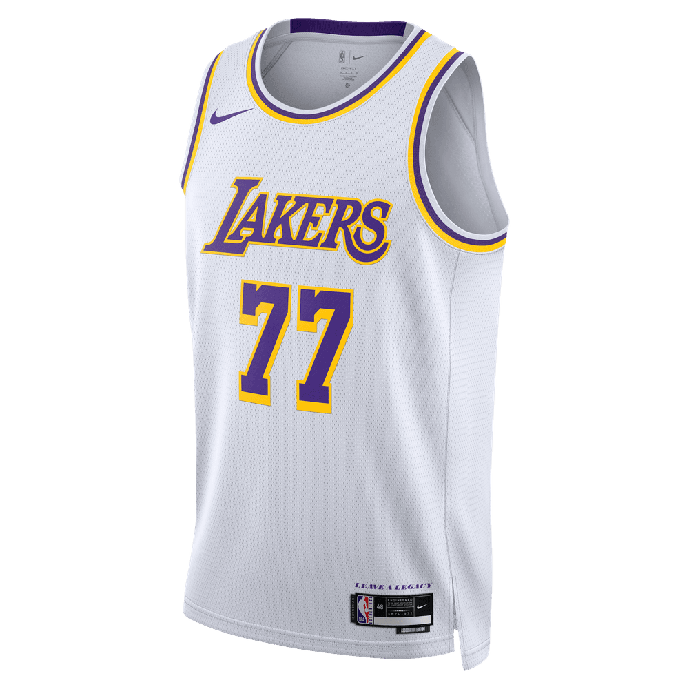 Luka Doncic Los Angeles Lakers Association Edition 2022/23 Men's Nike Dri-FIT NBA Swingman Jersey 'White'