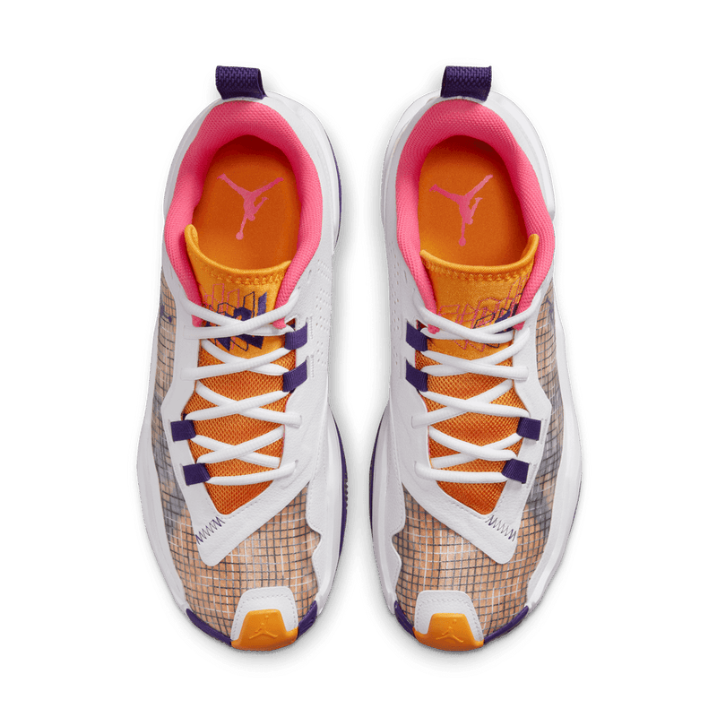 Russell Westbrook Jordan One Take 4 Basketball Shoes 'White/Purple/Gol