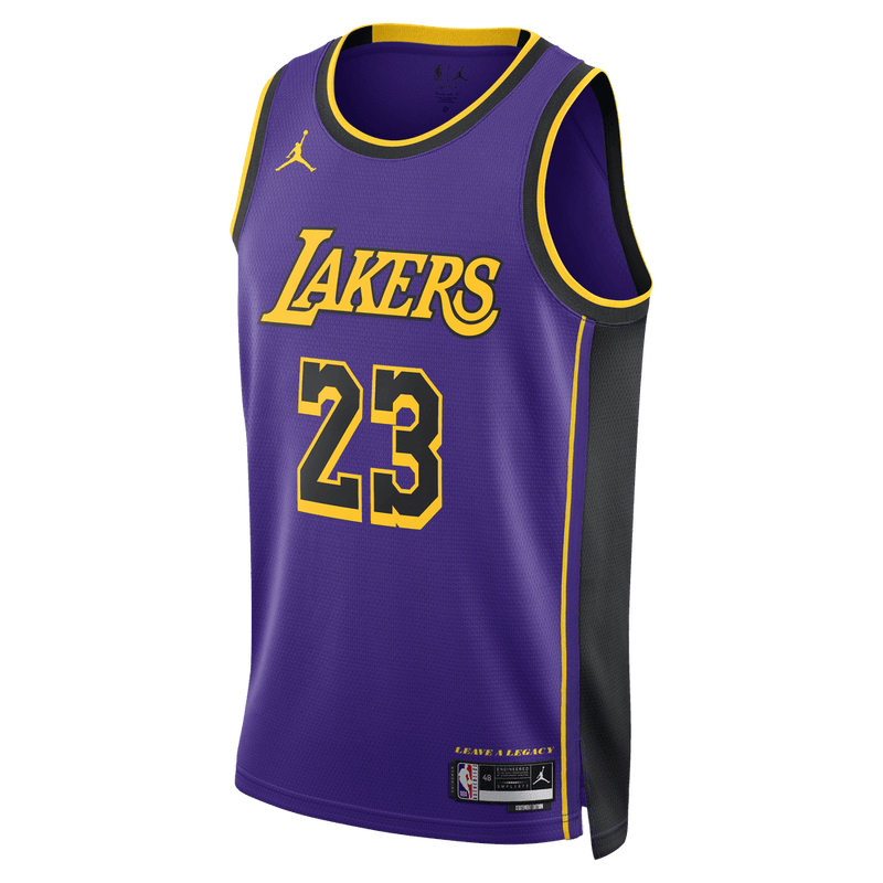 LeBron James Los Angeles Lakers Statement Edition Jordan Dri-FIT NBA Swingman Jersey 'Purple'
