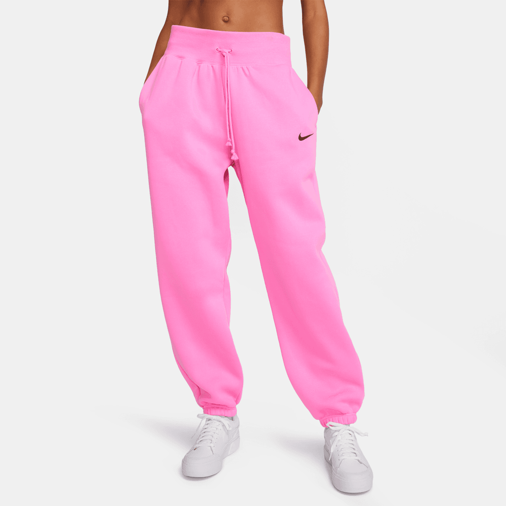 Nike Sportswear Phoenix Fleece Women's High-Waisted Oversized Sweatpants 'Pink/Black'