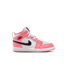 Jordan 1 Mid Little Kids' Shoes (PS) 'Pink Gaze/Black/White'