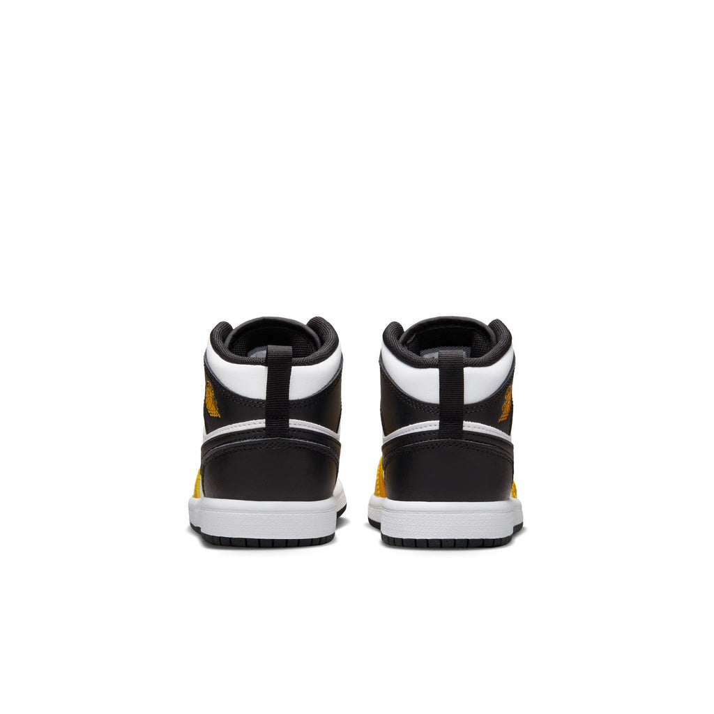 Jordan 1 Mid Little Kids' Shoes (PS) 'Yellow Ochre/Black/White'