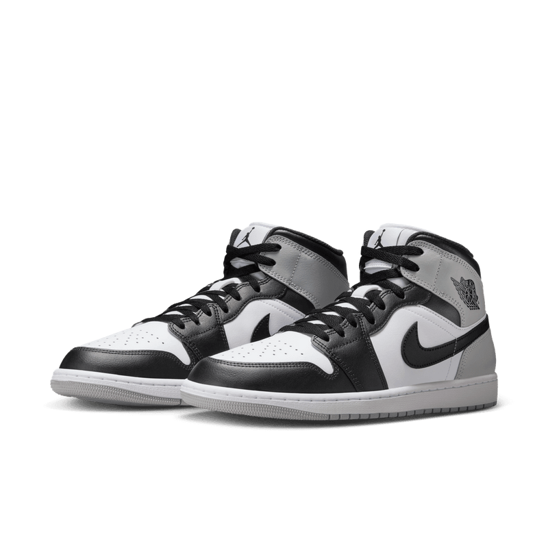 Air Jordan 1 Mid Men's Shoes 'White/Black/Gey'