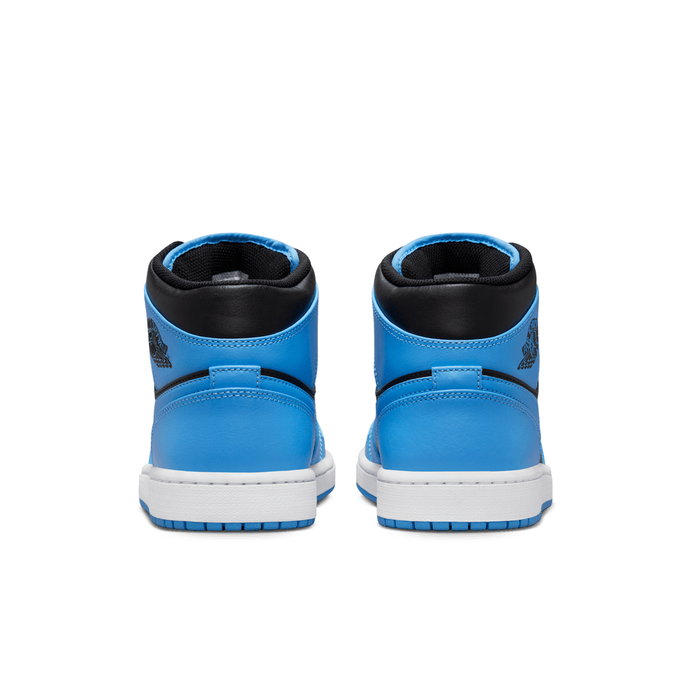 Air Jordan 1 Mid Men's Shoes 'Blue/Black/White'