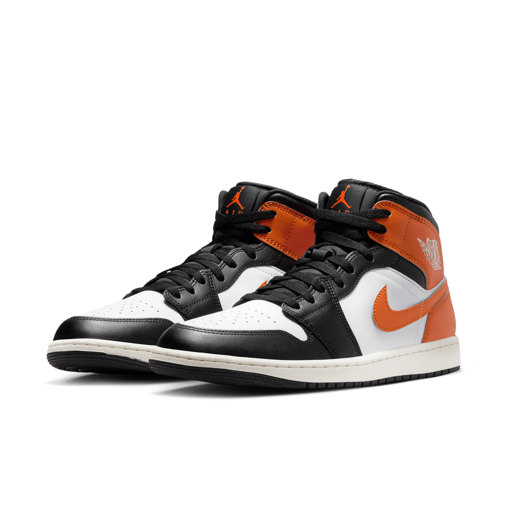 Air Jordan 1 Mid Men's Shoes 'Starfish/Black/Sail'