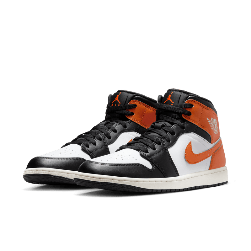 Air Jordan 1 Mid Men's Shoes 'Starfish/Black/Sail'