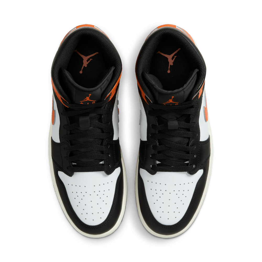 Air Jordan 1 Mid Men's Shoes 'Starfish/Black/Sail'